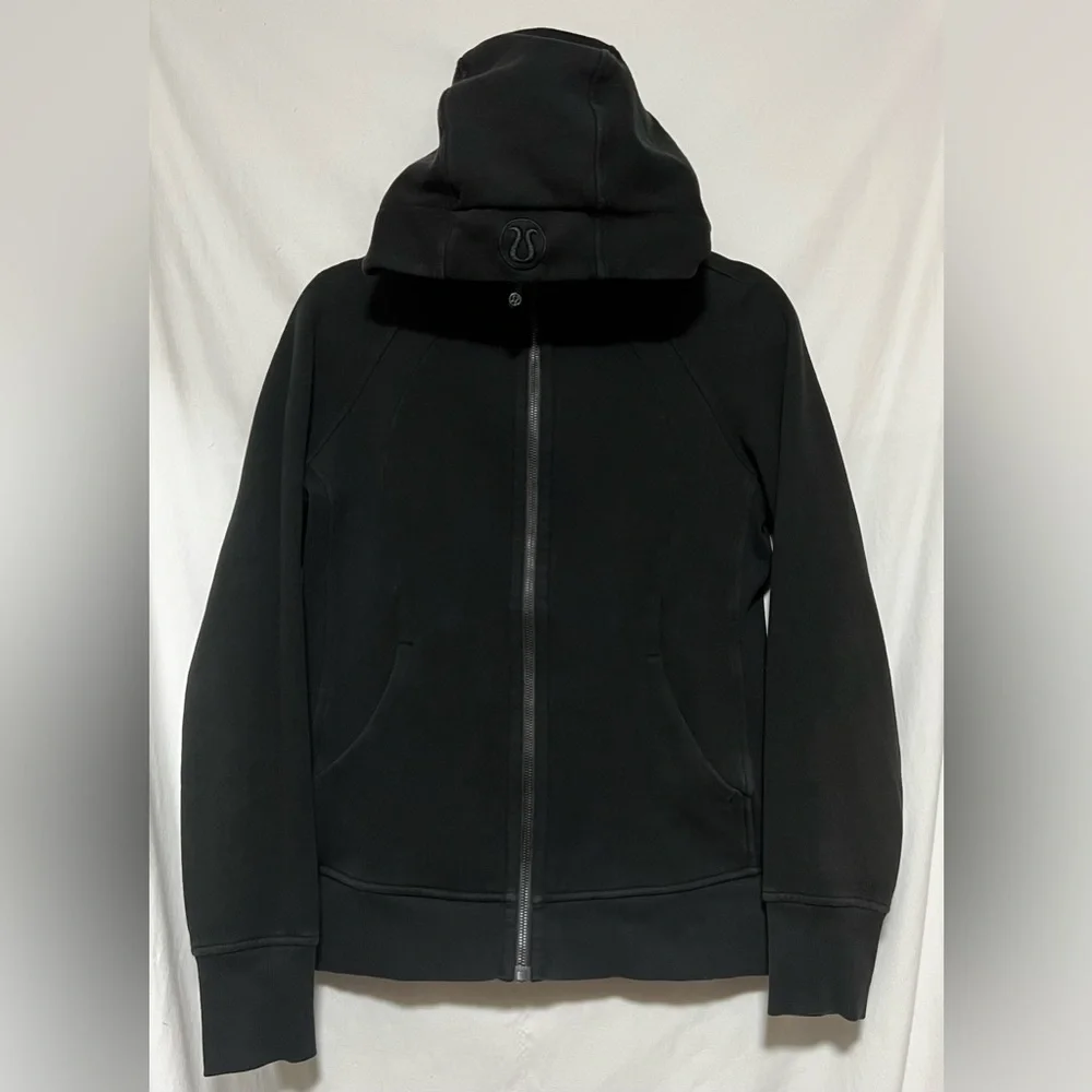 Lululemon Scuba Hoodie Light Cotton Fleece Black Cozy Yoga Post Workout Winter